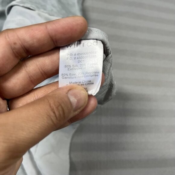 Wilfred Tank Womens Large Gray Silk Rayon Scoop Neck Sleeveless Basic Top - Picture 4 of 8